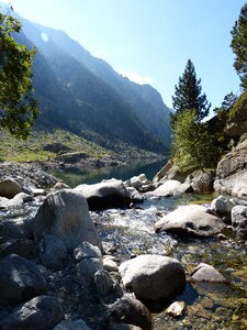 Pyrenees hiking clear water