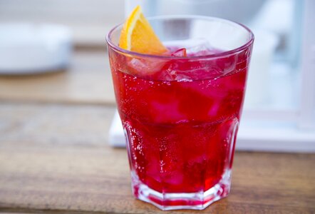 Campari soda cocktail