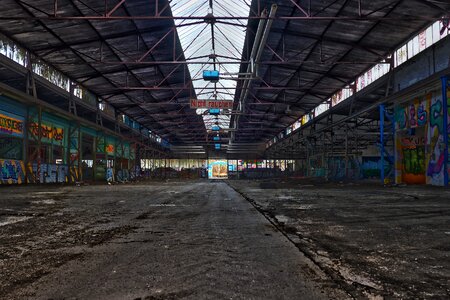 Building warehouse empty photo