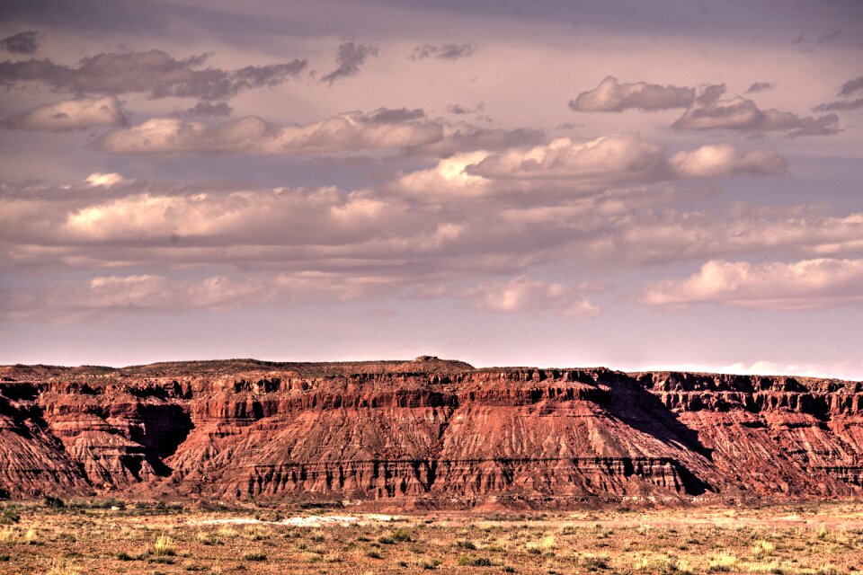 Desert red rocks scenic