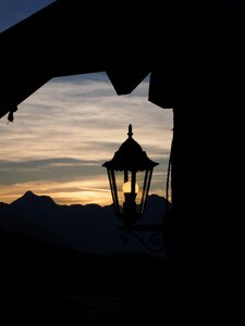 Evening jaufenpass high cross top photo