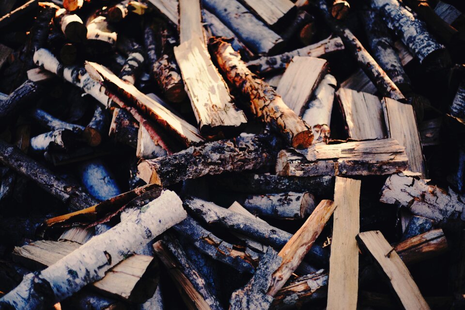 Wood firewood scrap