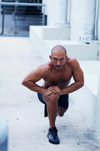 Fitness man male exercise photo