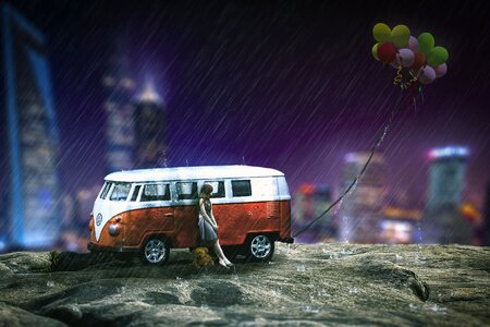 Miniature car balloon