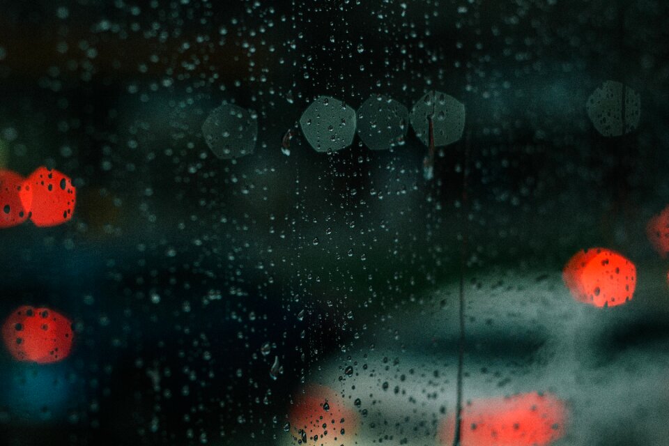 Drops lights bokeh