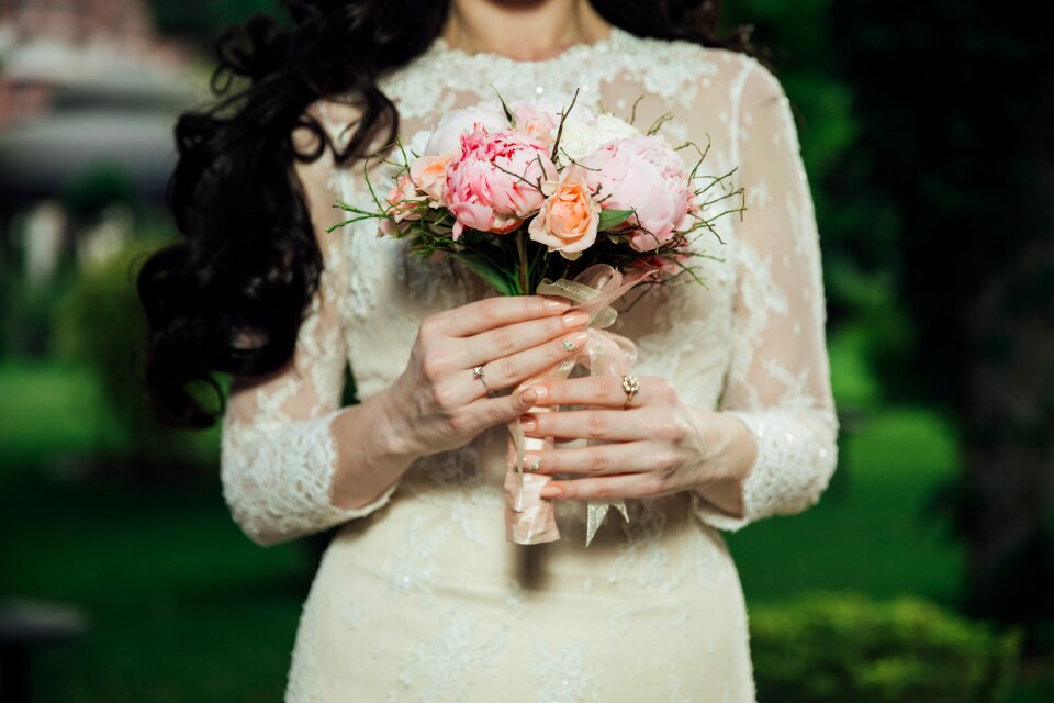 Flowers bouquet dress