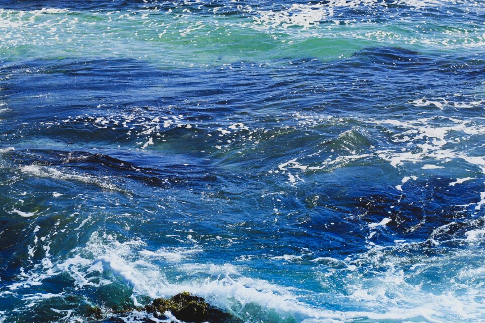 Water waves nature