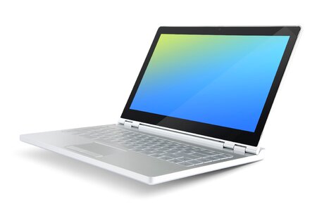 White background technology modern