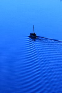 Blue nature boat photo