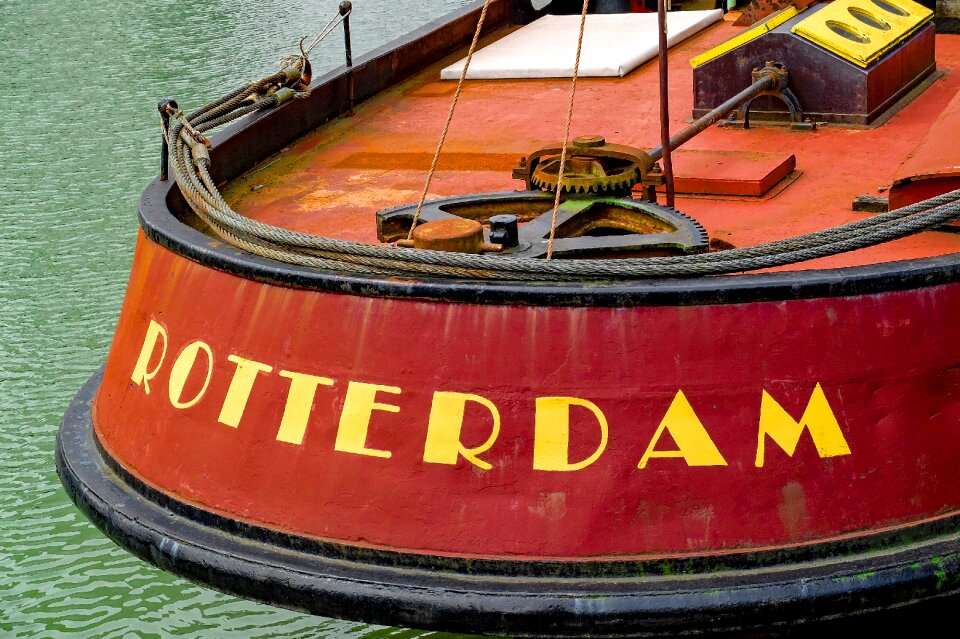 Canal rotterdam netherlands photo
