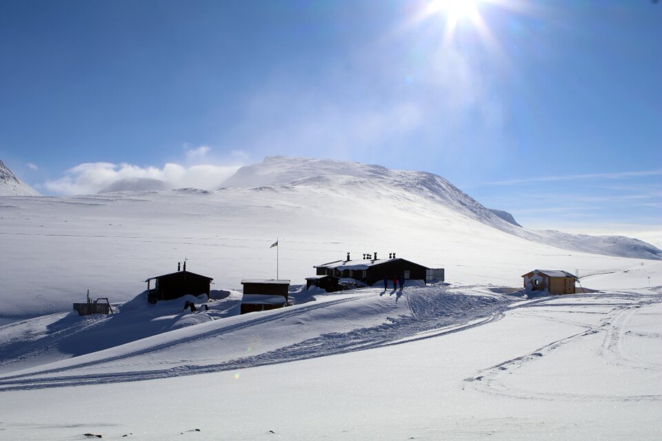 Ice mountain hut