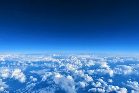 Sky clouds blue planet