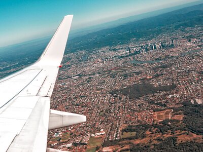 Sky plane skyline photo