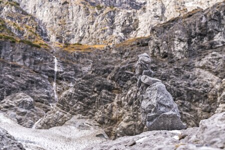 Mountains waterfall alpine photo