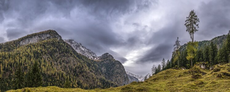 Dramatic alpine nature