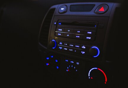 Vehicle radio music photo