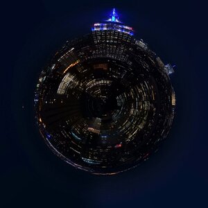 Earth sky city photo