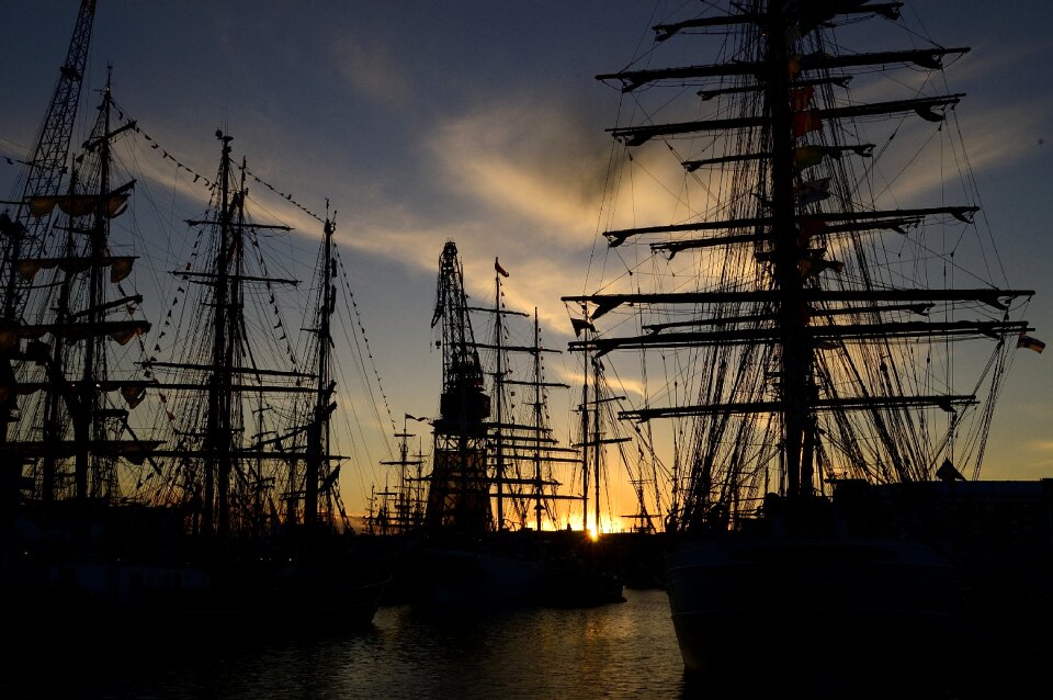 Historically harbour area mast