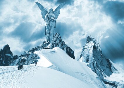 Mountain cold ice