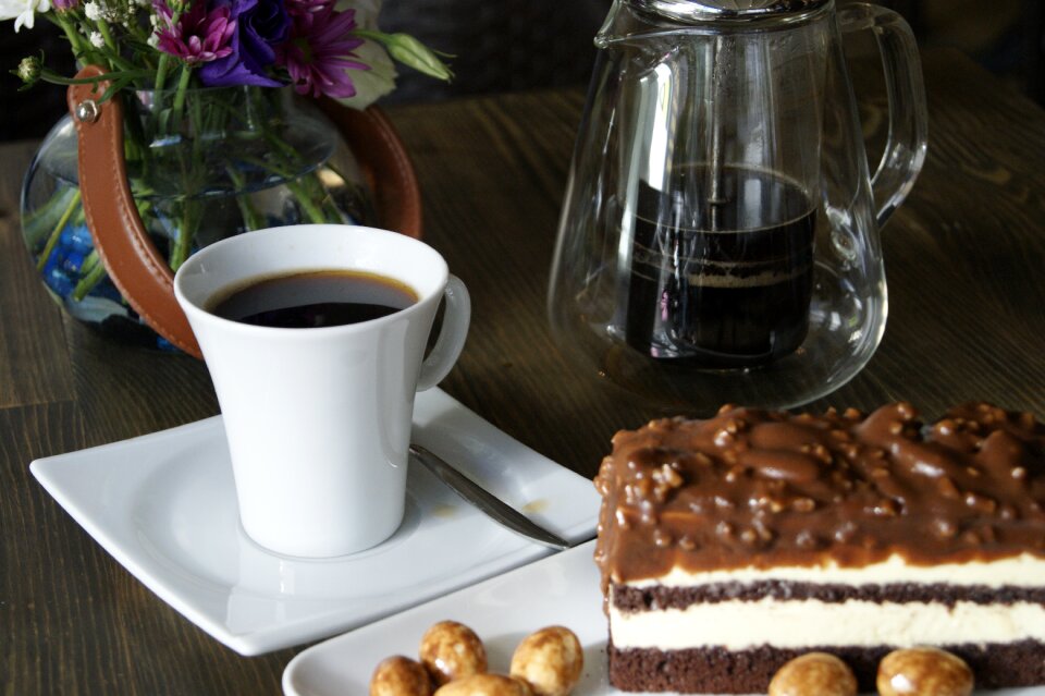 Chocolate pastry hand
