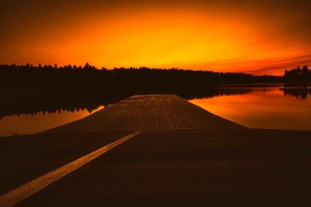 Sky clouds dock photo