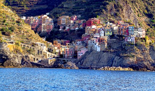 Mediterranean sunset coast