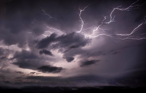 Lightning thunder weather photo