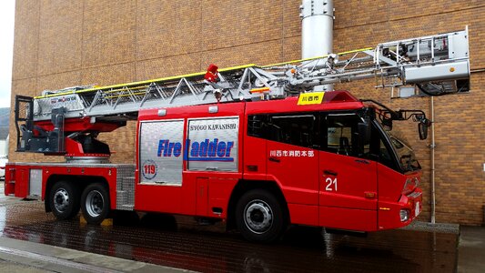 Fire truck automotive red