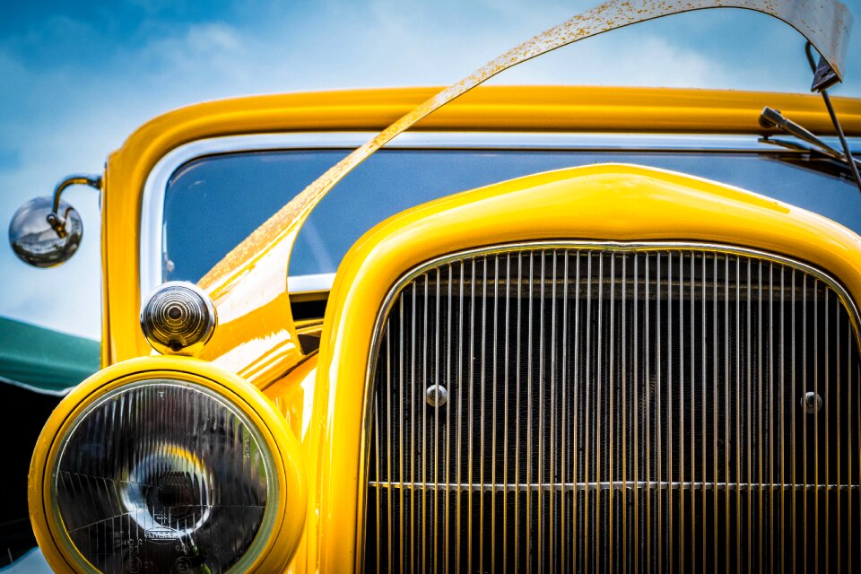 Yellow car transportation