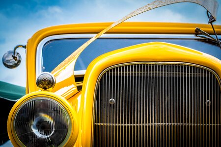 Yellow car transportation