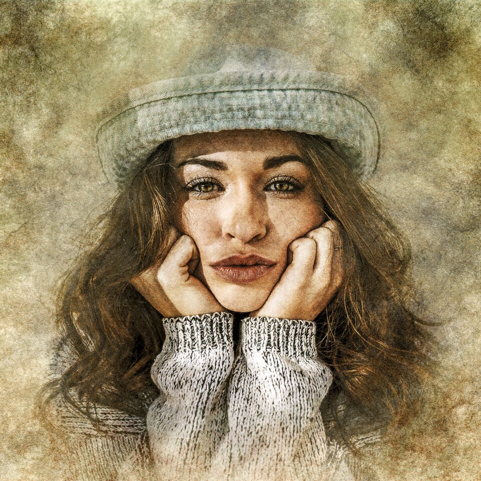 Portrait face young