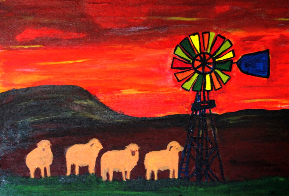 Painted paint artwork