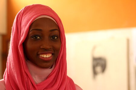 Adult woman hijab