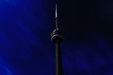Blue sky tower photo