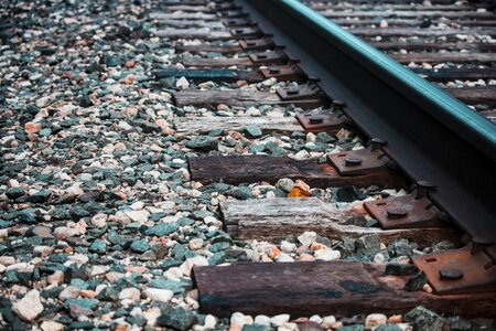 Railway garbage outdoors