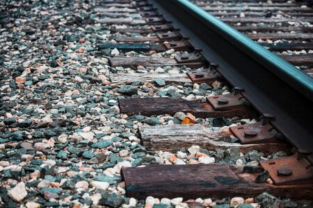 Railway garbage outdoors photo