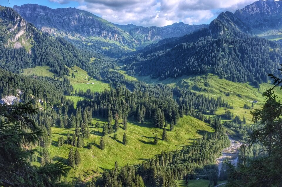 Sky peak landscape photo