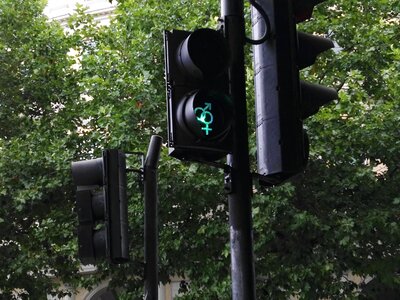 Pedestrians england traffic lights