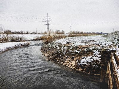 River landscape reflection photo