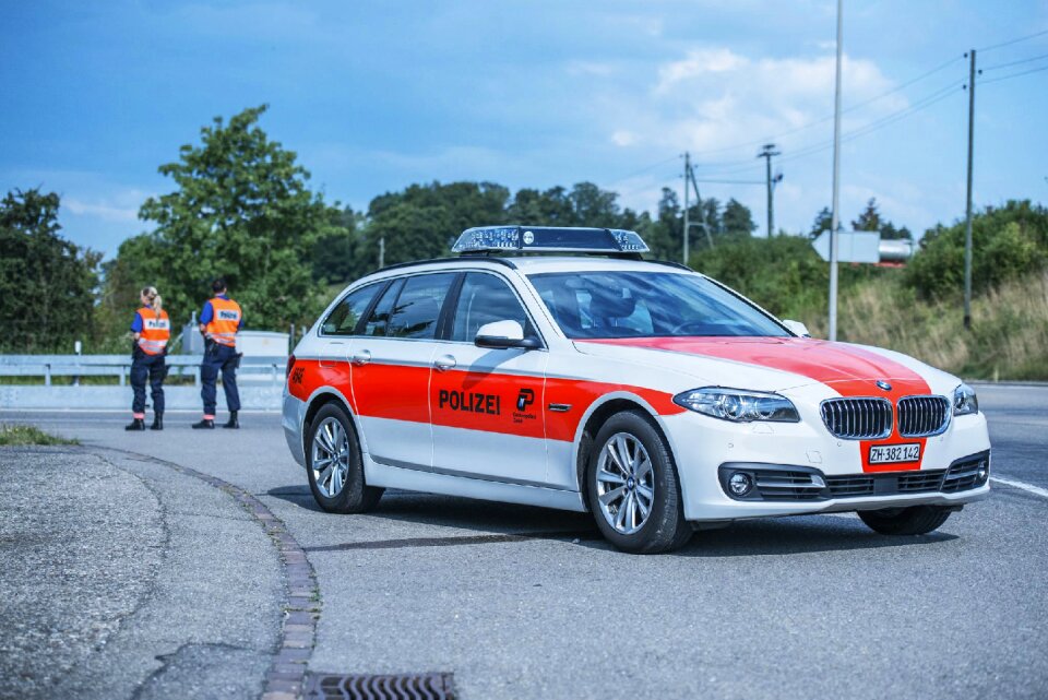 Zurich switzerland patrol car