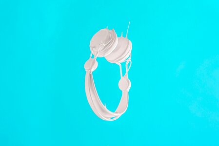 Music headphones teal