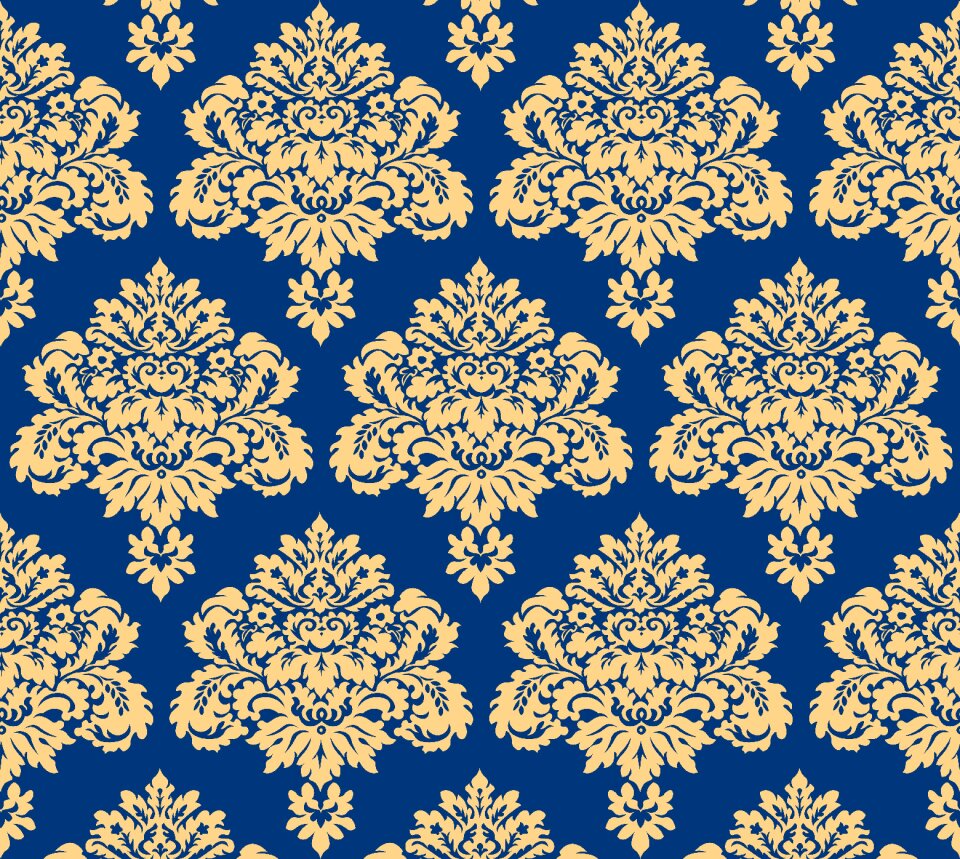 Damask flower pattern