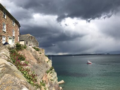 Sea scenic coastline photo