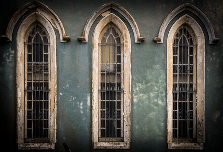 Architecture old window facade