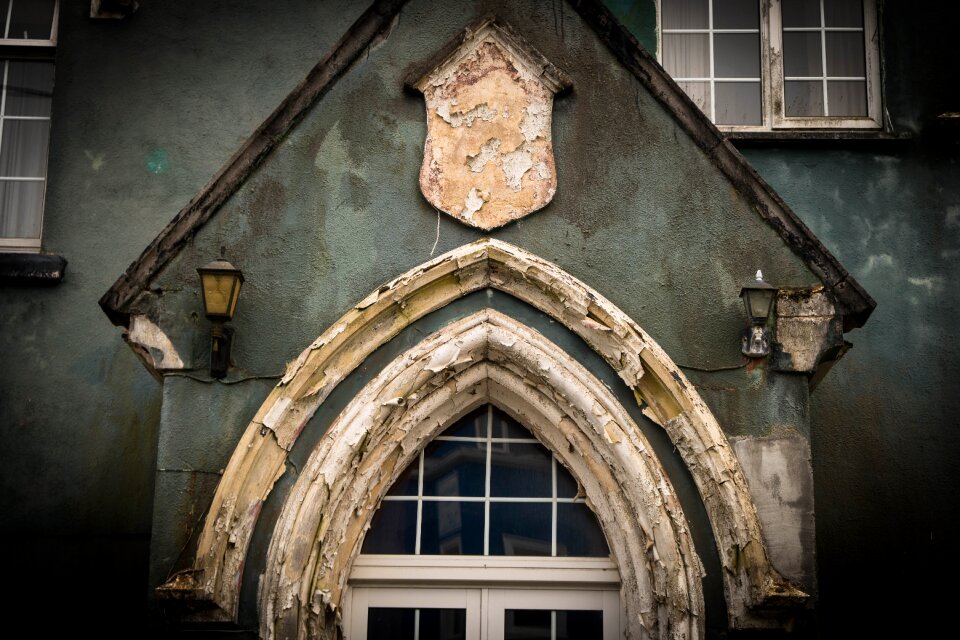 Architecture old window facade