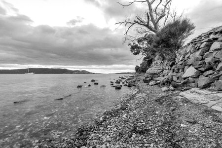 Bay beach sky