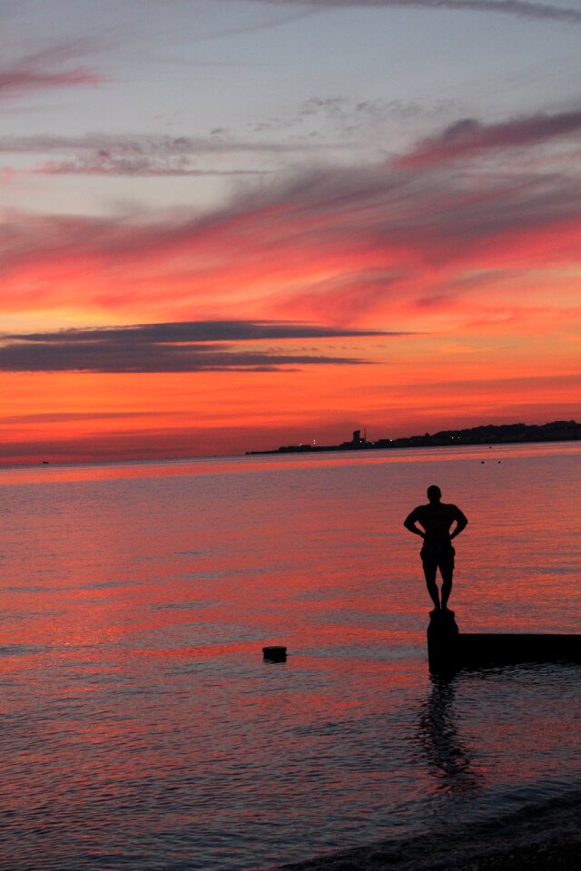 Bodybuilding sunrise reflections