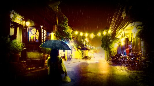 Rain rain in the city rainy city