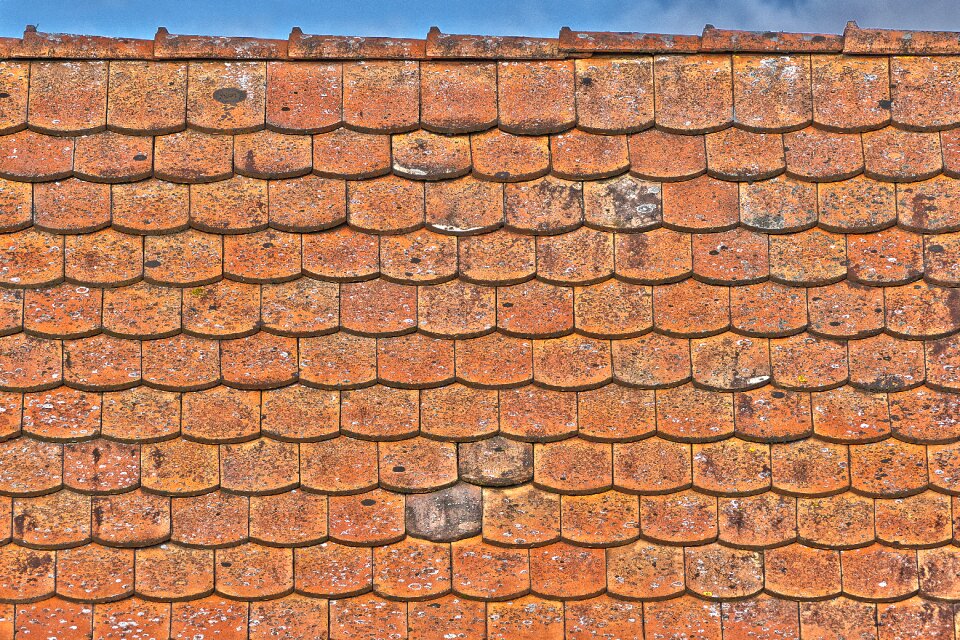 Roofing tiles pattern brick