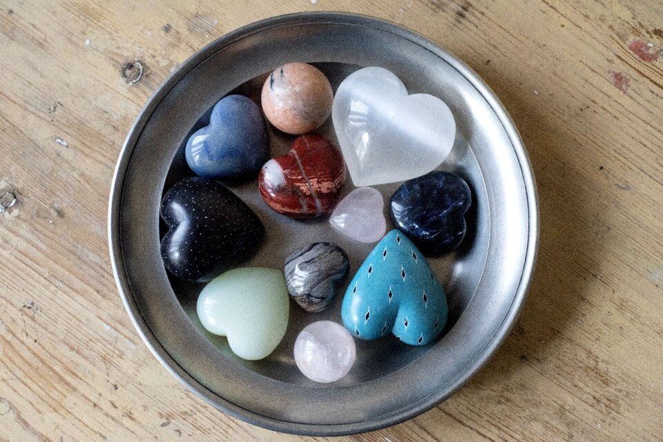 Stone spheres sodalit marble